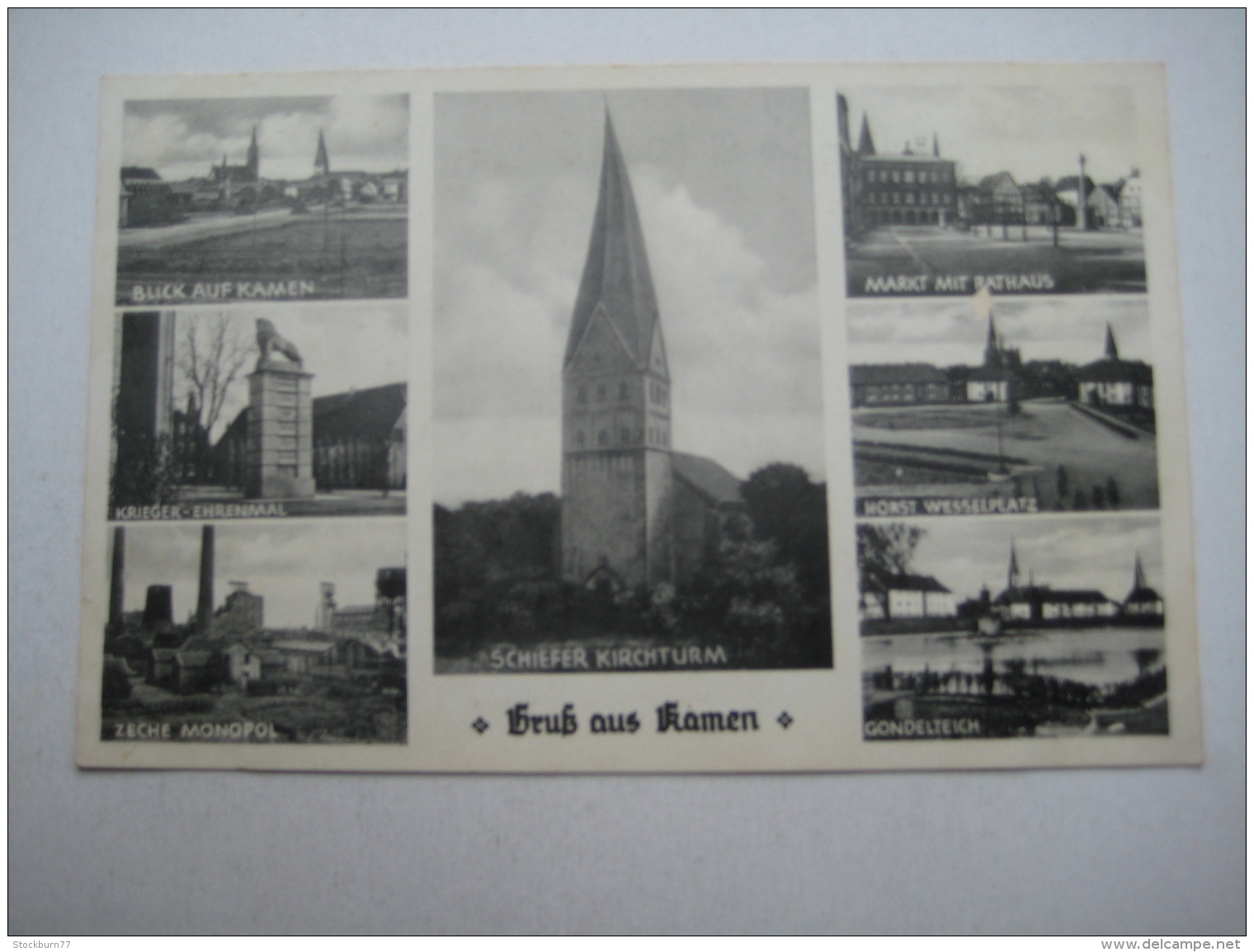 KAMEN , Zeche , Schöne Karte Um 1940 - Kamen