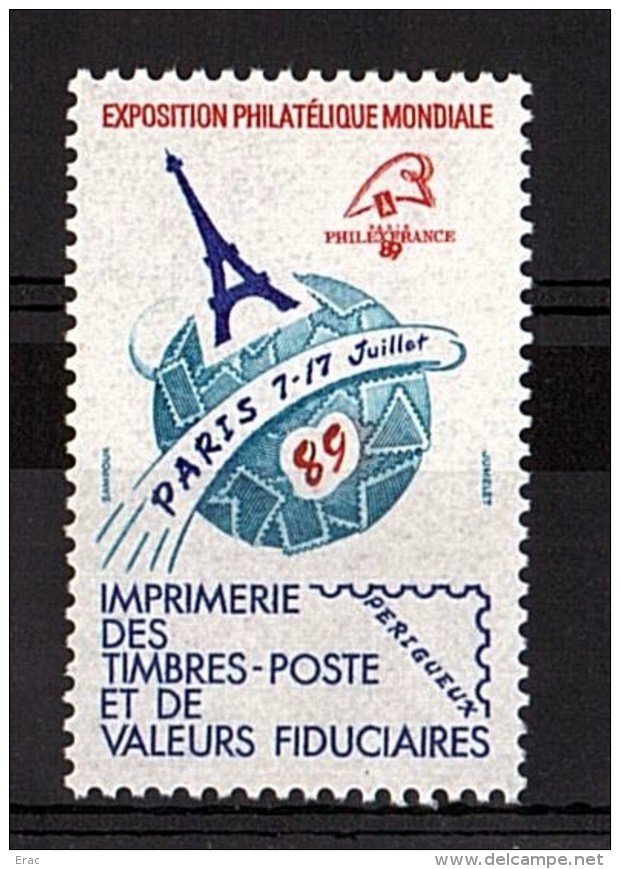 Philexfrance 89 - Vignette Imprimerie Des Timbres-Poste Et De Valeurs Fiduciaires - Neuf ** - Esposizioni Filateliche