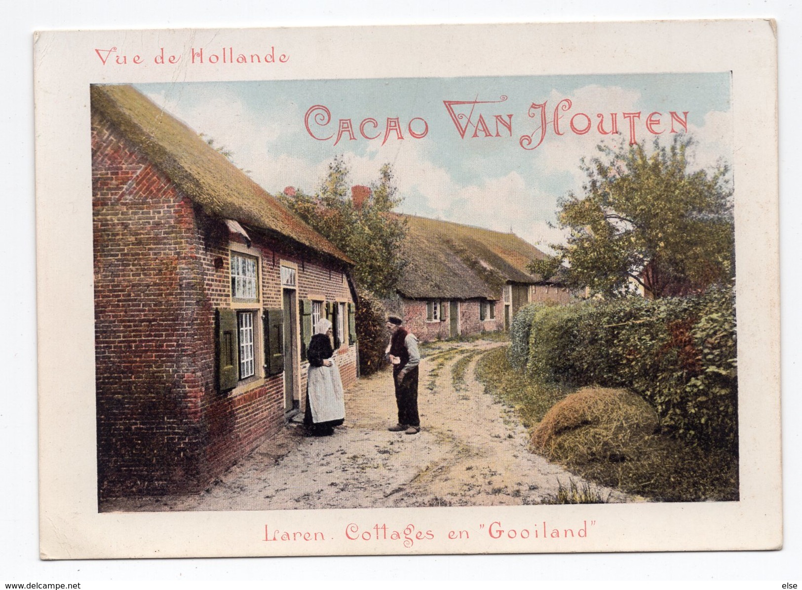 LIAREN  COLLAGE EN GOOILAND  CHROMO CACAO VAN HOUTEN VILLE DE HOLLANDE - Van Houten