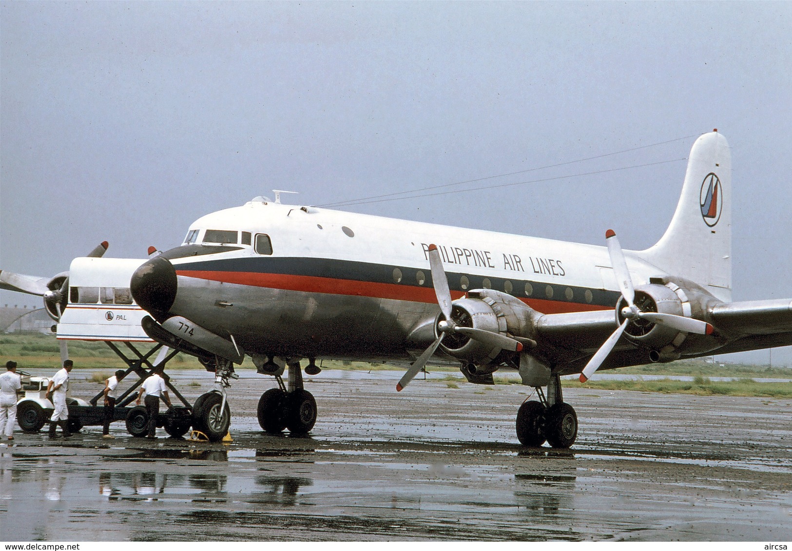 Aviation Postcard-704 - PAL PHILIPPINE AIR LINES Douglas DC-4 - 1946-....: Moderne