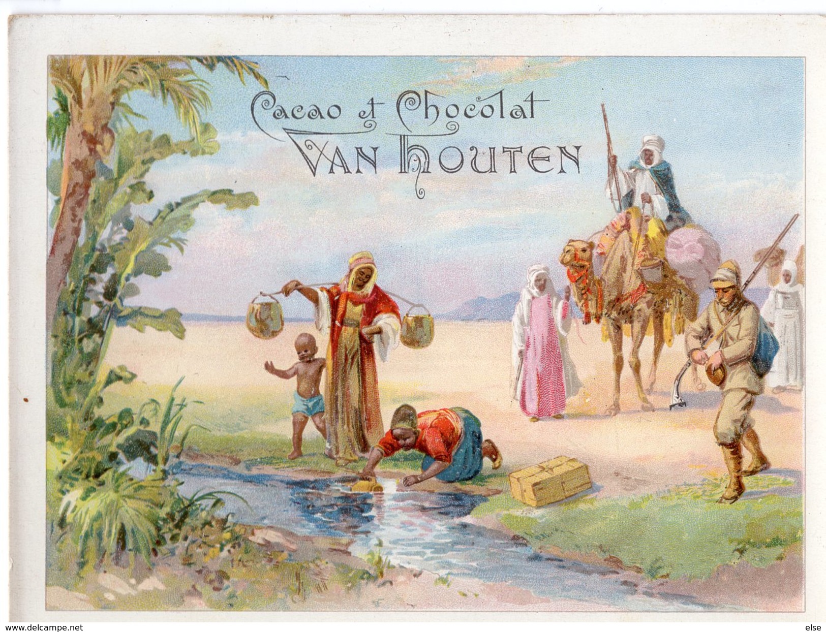 SCENE ORIENTALE   CHROMO CACAO VAN HOUTEN VILLE DE HOLLANDE - Van Houten