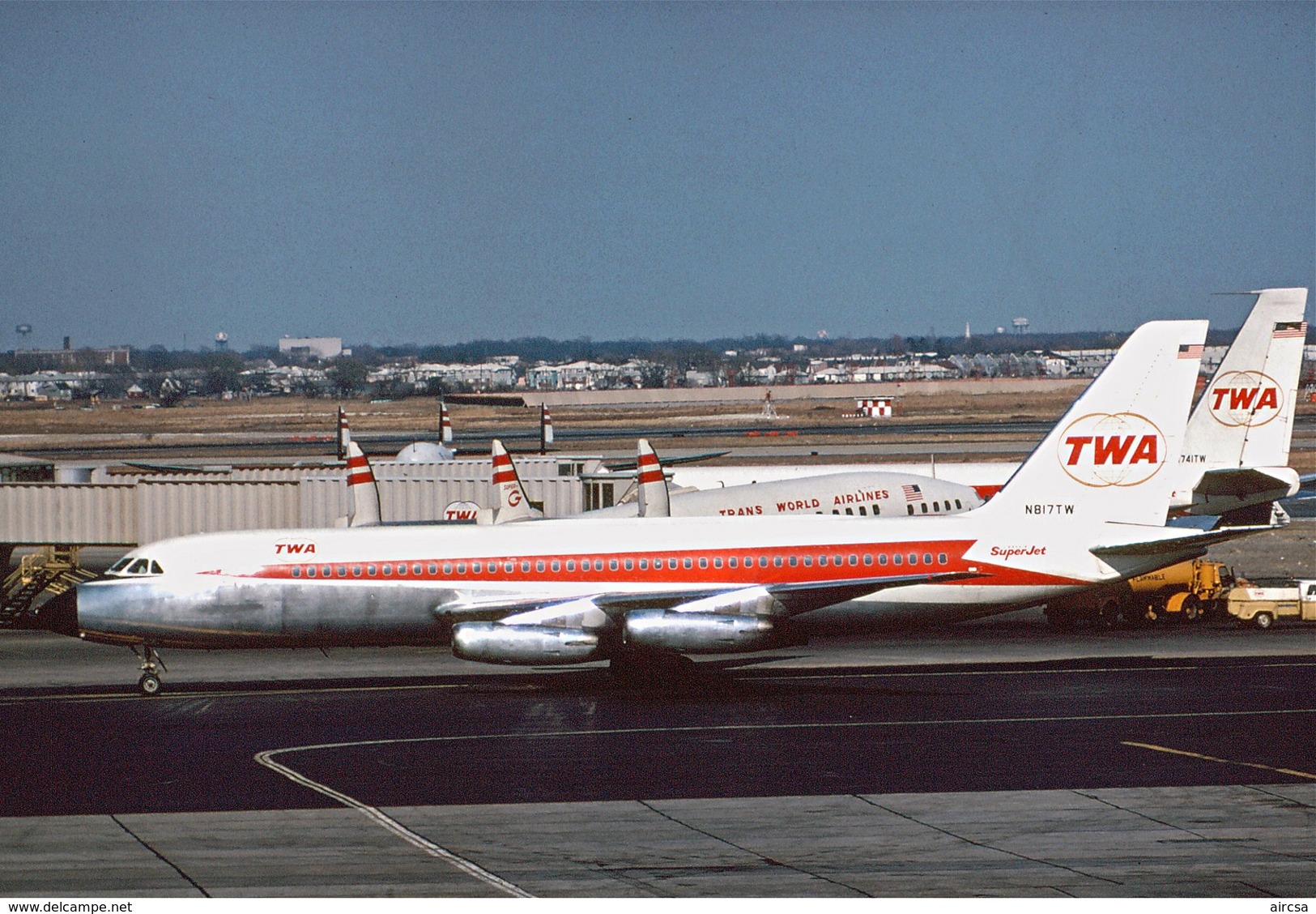 Aviation Postcard-712- TWA TRANS WORLD Convair 880 - 1946-....: Moderne