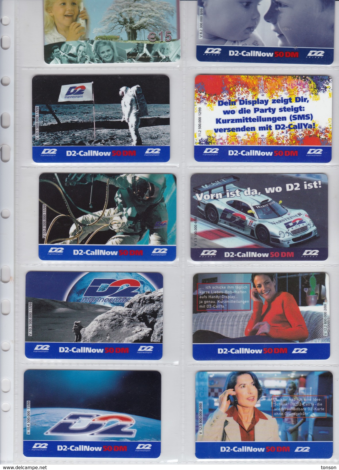 Germany, 10 Different Cards Number 23, Space, Race And Women, 2 Scans. - Collezioni