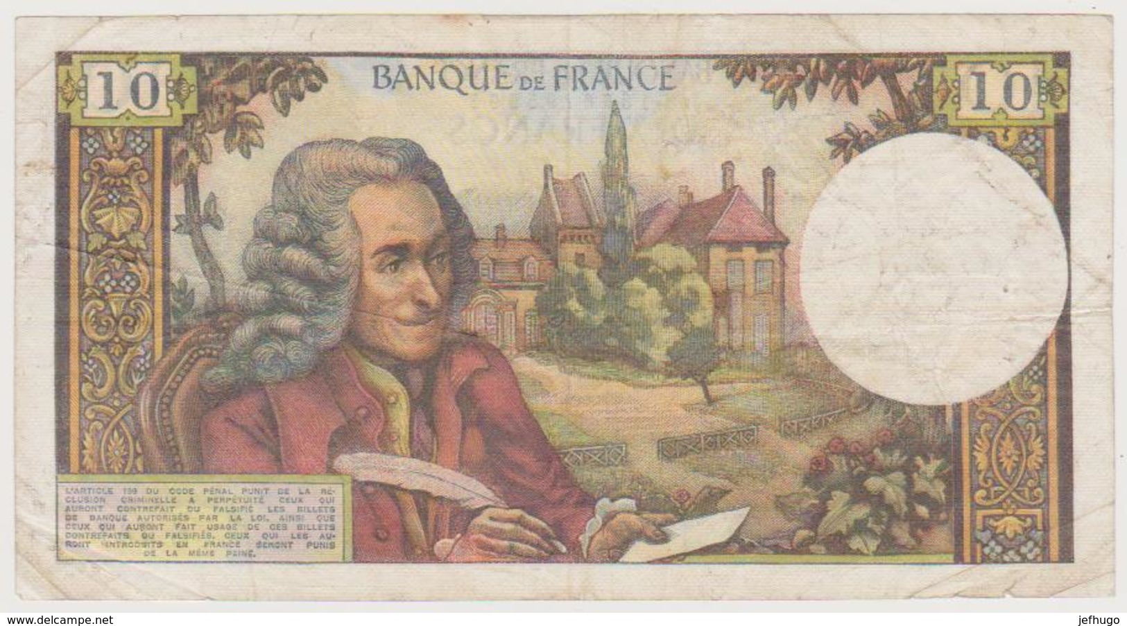 10 FRANCS VOLTAIRE . K.3-2-1972.K.       S.747    .      95591 - 10 F 1963-1973 ''Voltaire''