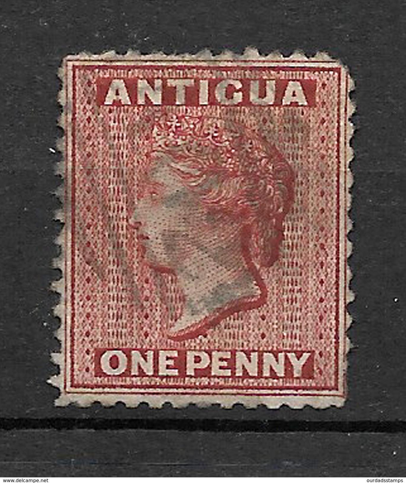 Antigua 1872 QV Definitives, 1d And 6d Crown CC Perf 12.5, Used (4975) - 1858-1960 Crown Colony