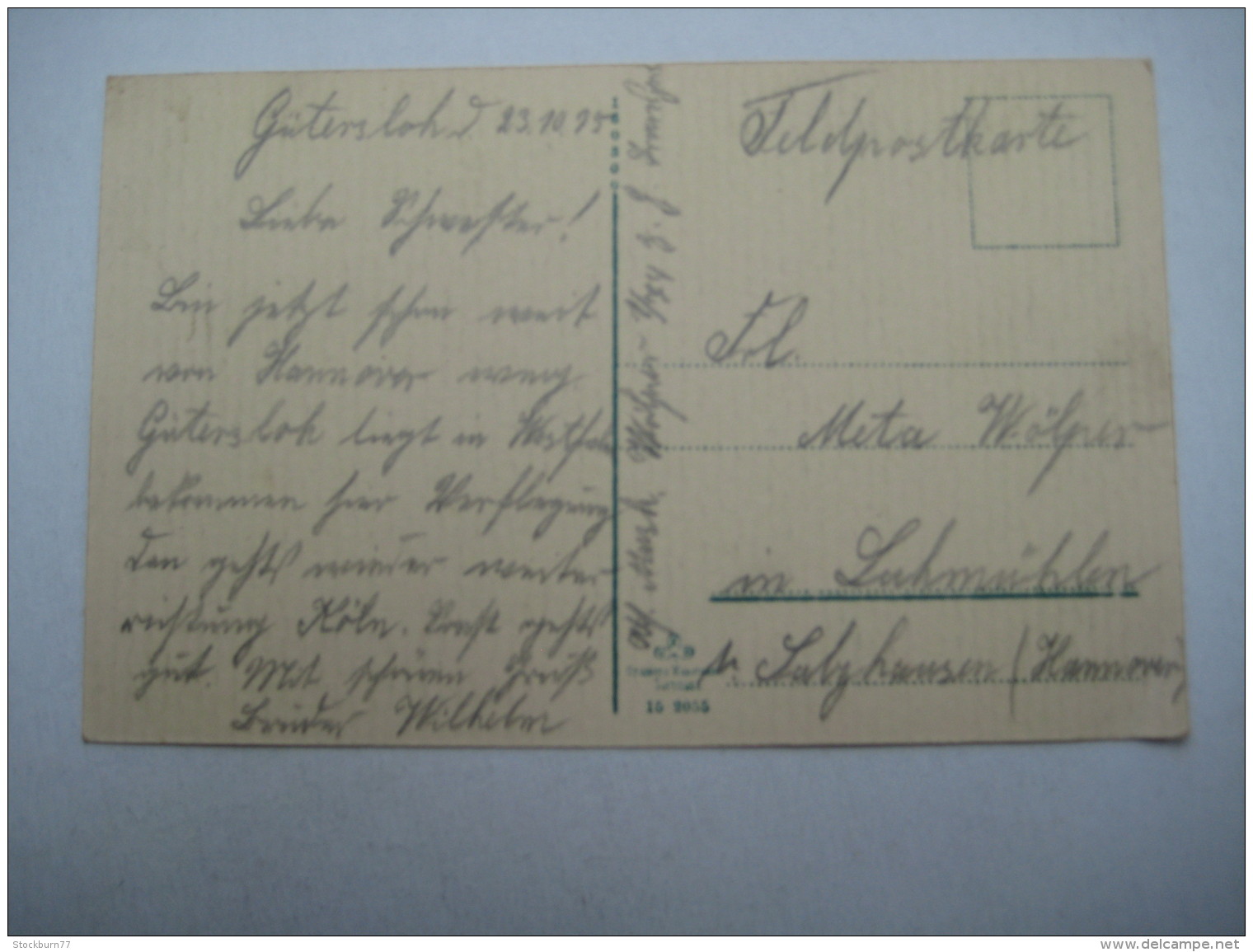 GÜTERSLOH  , Schöne Karte Um 1915 - Guetersloh
