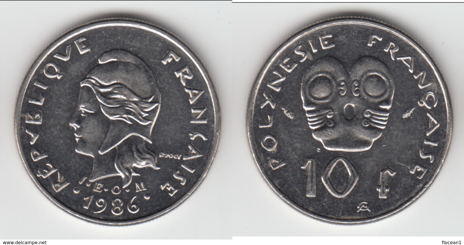 **** POLYNESIE FRANCAISE- FRENCH POLYNESIA - 10 FRANCS 1986 **** EN ACHAT IMMEDIAT !!! - Frans-Polynesië