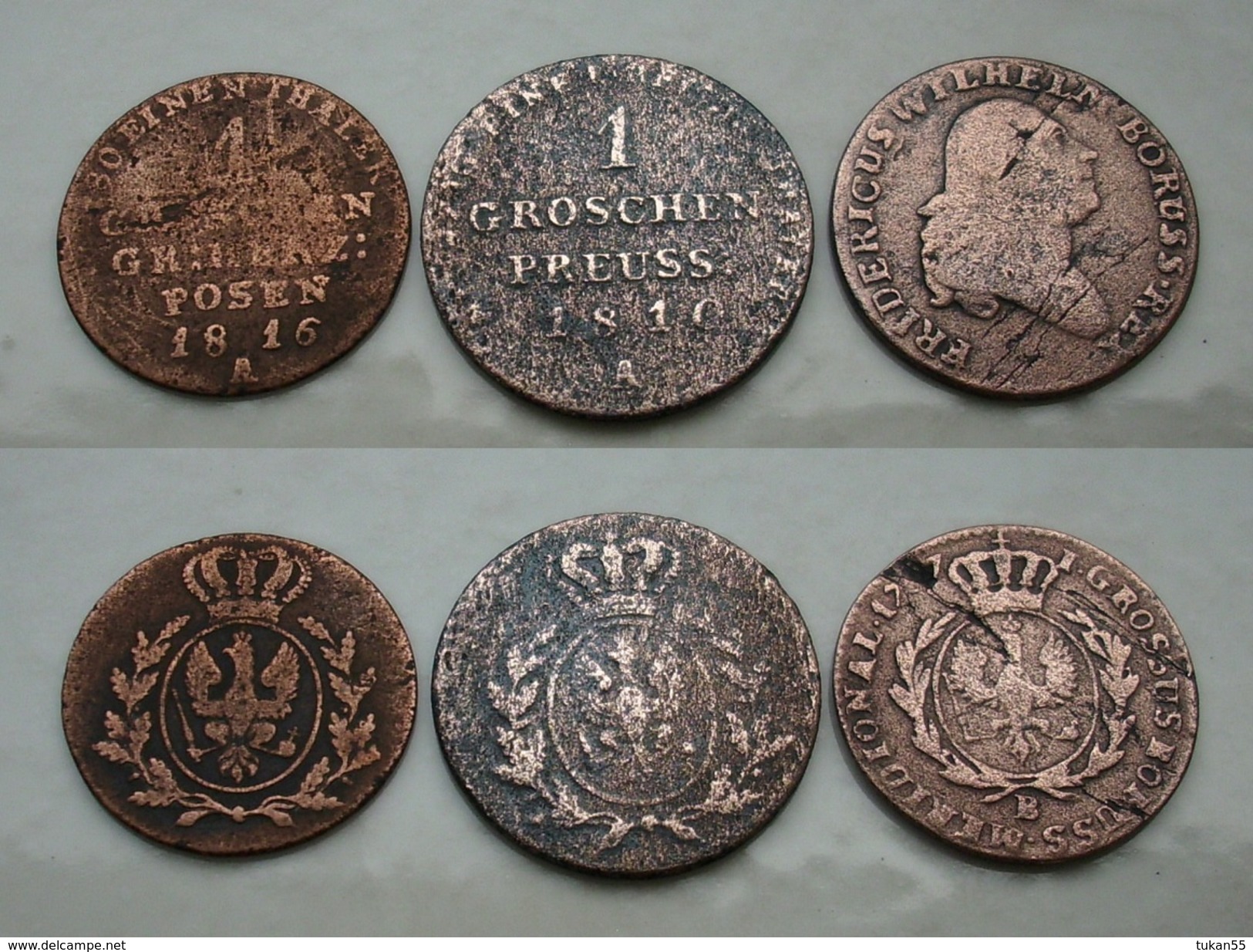 3 X 1Groschen 1816,1810A,1797 B Posen - Brandenburg Preussen Bitte Lesen !   (A242) - Groschen & Andere Kleinmünzen