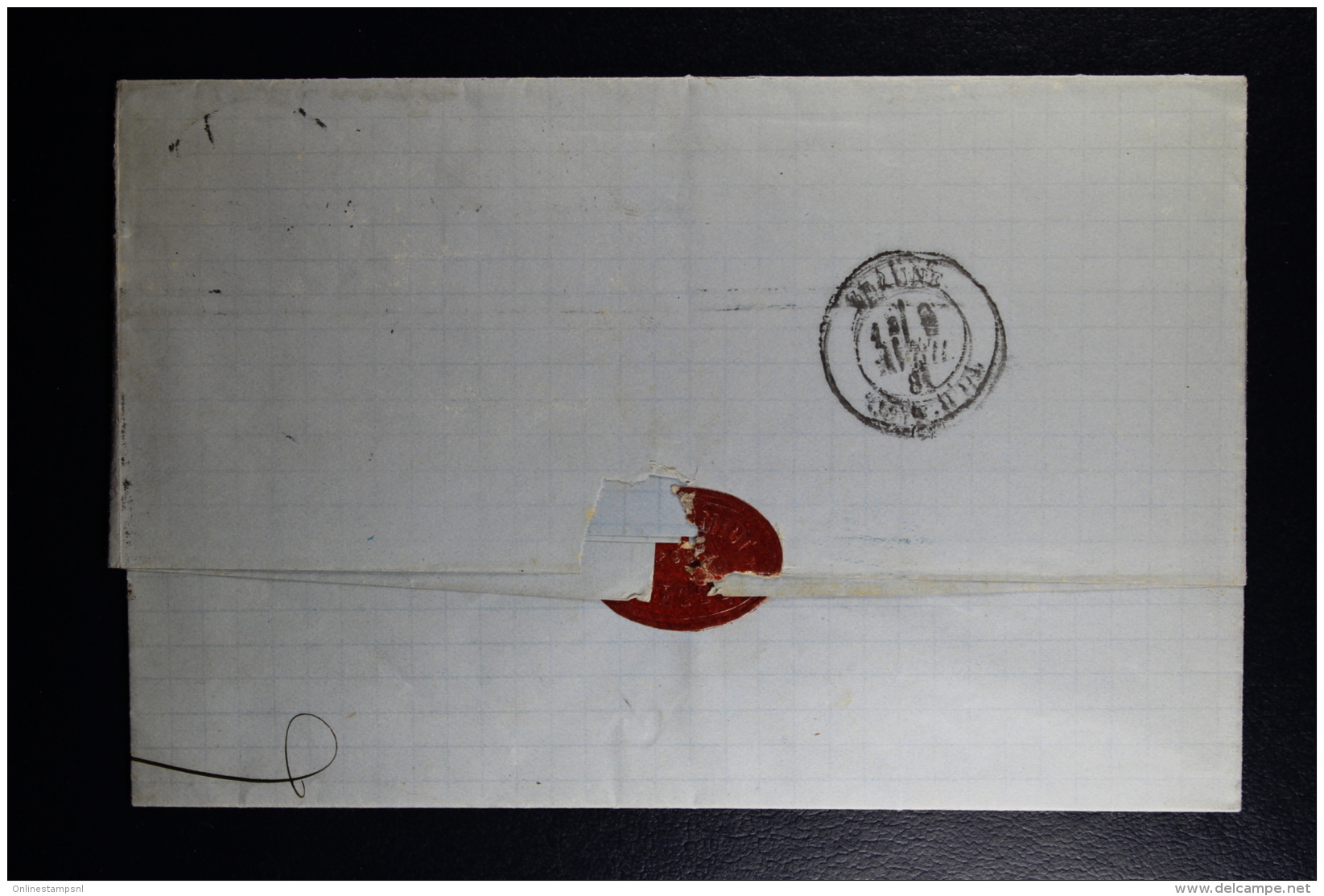 Germany  Complete Letter  Stettin -&gt; Paris -&gt; Beaune France  1881 Wax Seal - Briefe U. Dokumente