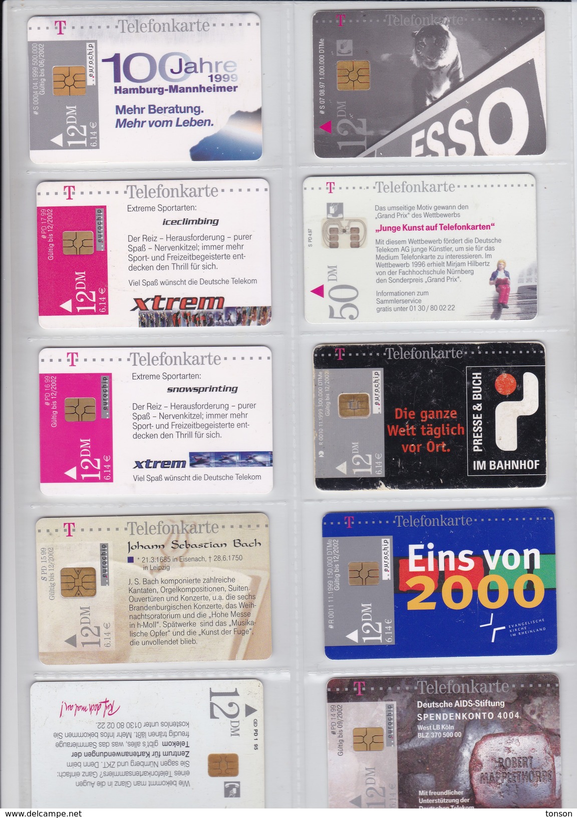 Germany, 10 Different Cards Number 36, 2 Scans. - Verzamelingen
