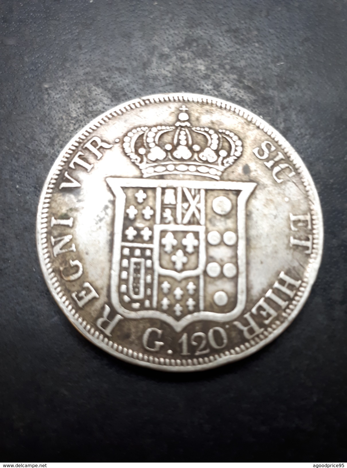 FERDINANDVS II "120 GRANA-1838" - Two Sicilia