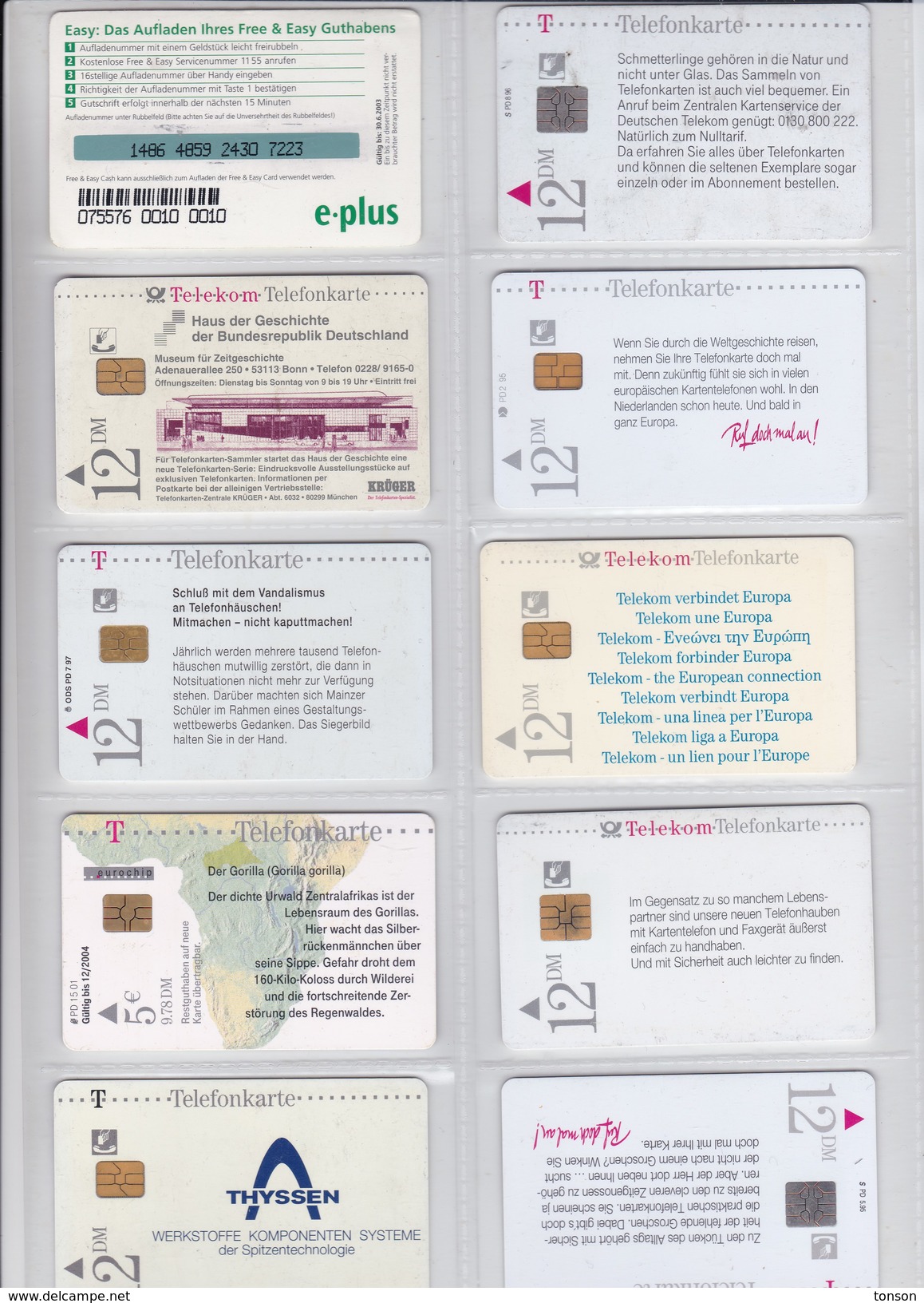 Germany, 10 Different Cards Number 40, 2 Scans. - [6] Colecciones