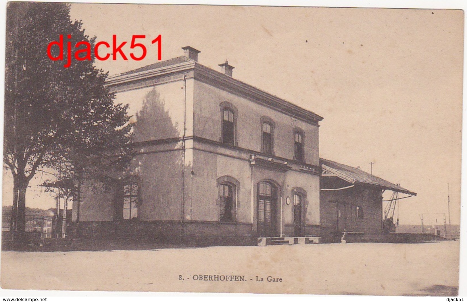 67 - OBERHOFFEN - La Gare - 1924 - Other & Unclassified