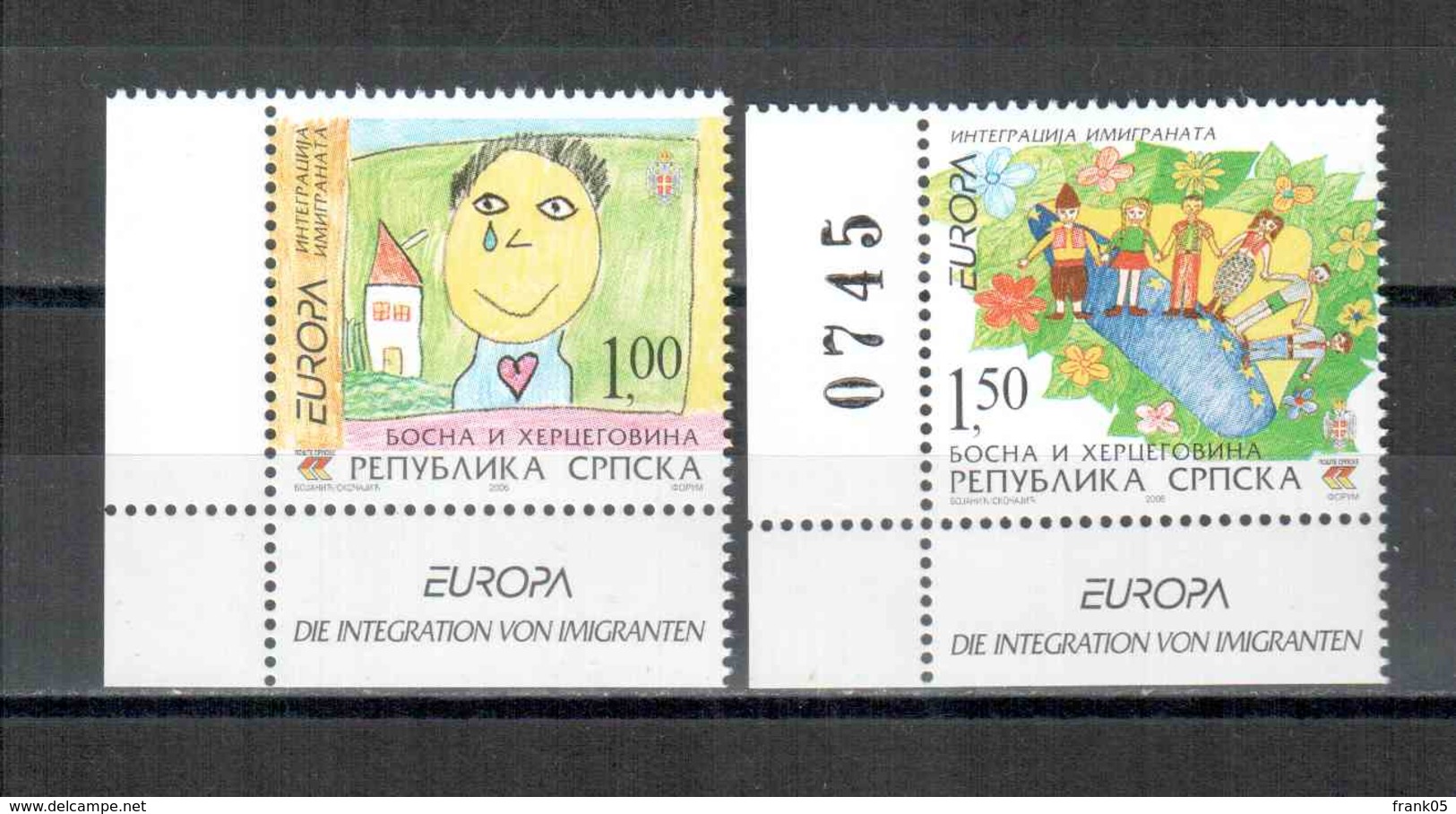 Bosnien-Herzegowina (serbisch) / Bosnia-Herzegowina (serbian Post) / Bosnie-Herzégovine 2006 Satz/set EUROPA ** - 2006