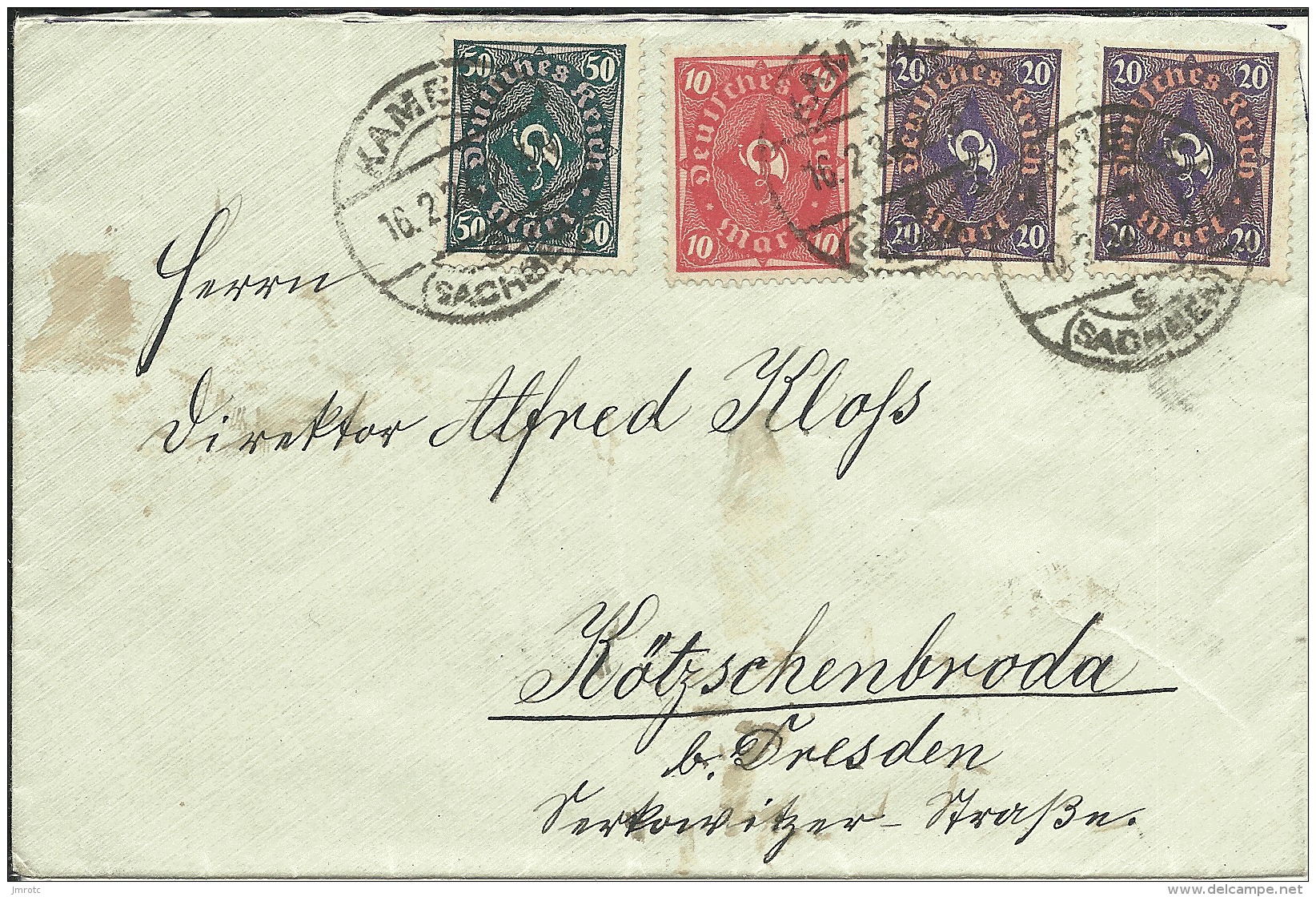 Lettre Allemagne  1924  (1) - Briefe U. Dokumente