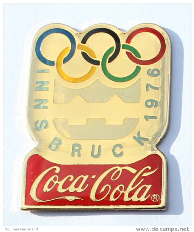 Pin's COCA COLA - Jeux Olympiques D'hiver - INNSBRUCK 1976 - Premier - G180 - Coca-Cola