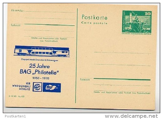 DDR P79-2-78 C52 Postkarte PRIVATER ZUDRUCK Waggonbau Görlitz 1978 - Cartoline Private - Nuovi