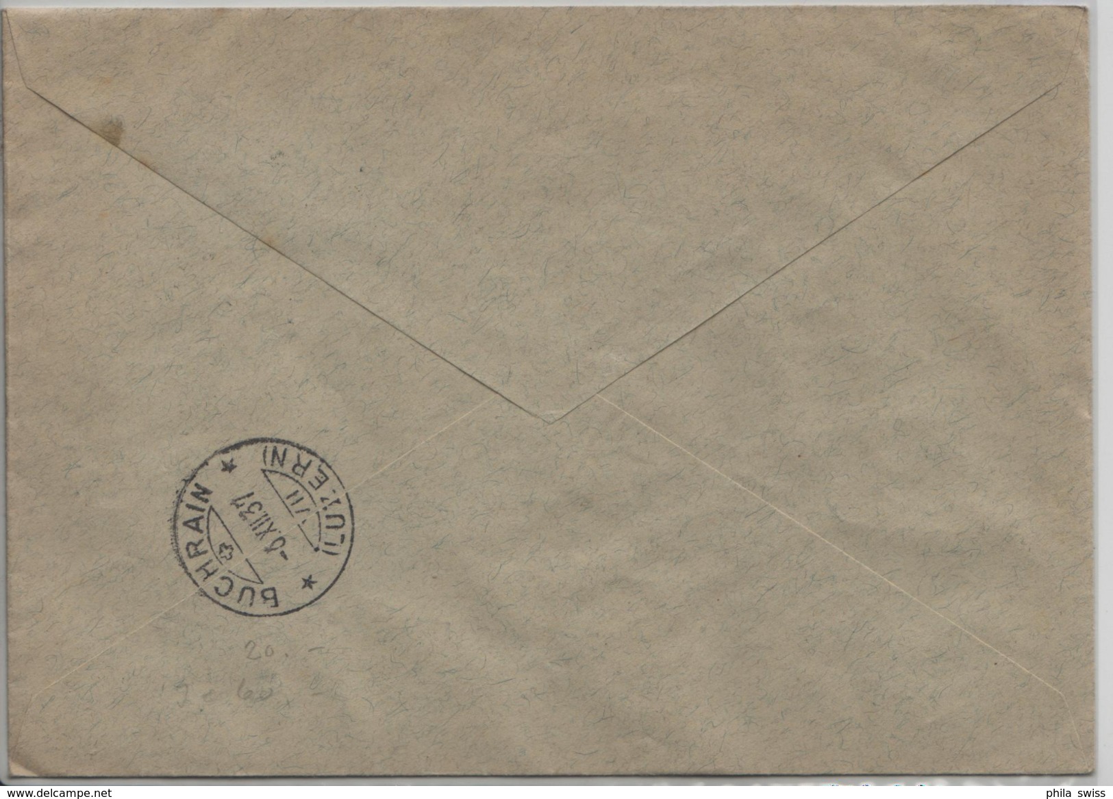 1937 Tag Der Briefmarke - Journee Du Timbre In Bern J84/317 Nach Buchrain 5.XII.37 - Postmark Collection