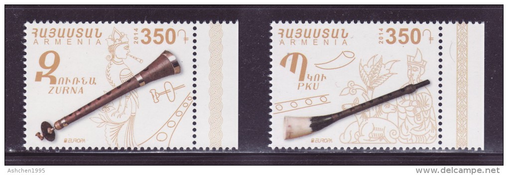 Armenie 2014, EUROPE CEPT,  National Musical Instruments - MNH ** - 2014
