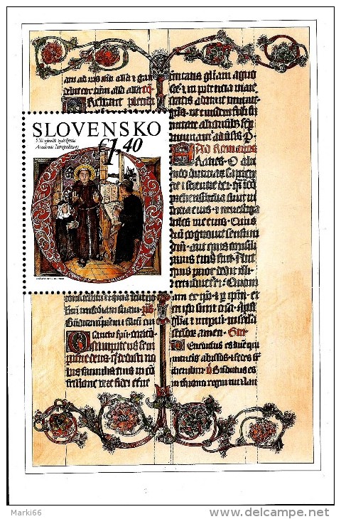 Slovakia - 2015 - 550th Anniversary Of Establishing The Academia Istropolitana - Mint Souvenir Sheet - Neufs