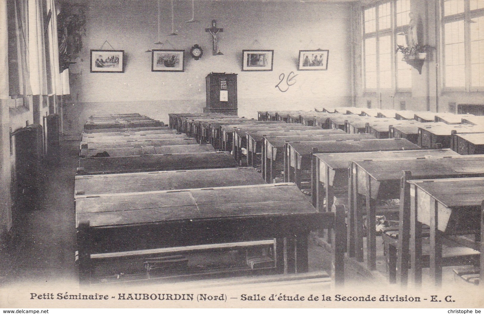 CPA Petit Séminaire Haubourdin, Salle D'Etude De La Seconde Division (pk34149) - Haubourdin