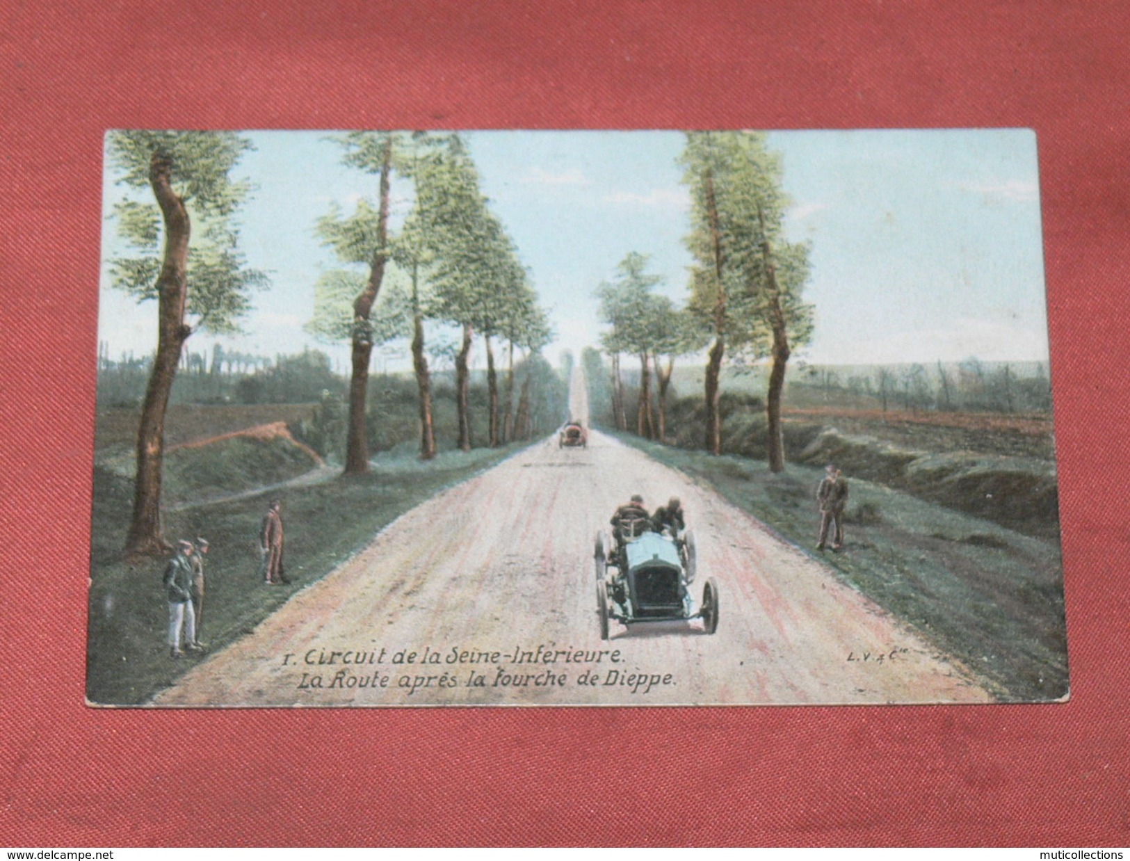 CIRCUIT DE LA SEINE INFERIEURE / DIEPPE 1910/  N° 1  ROUTE APRES LA FOURCHE DE DIEPPE  / EDIT LV & CIE - Dieppe