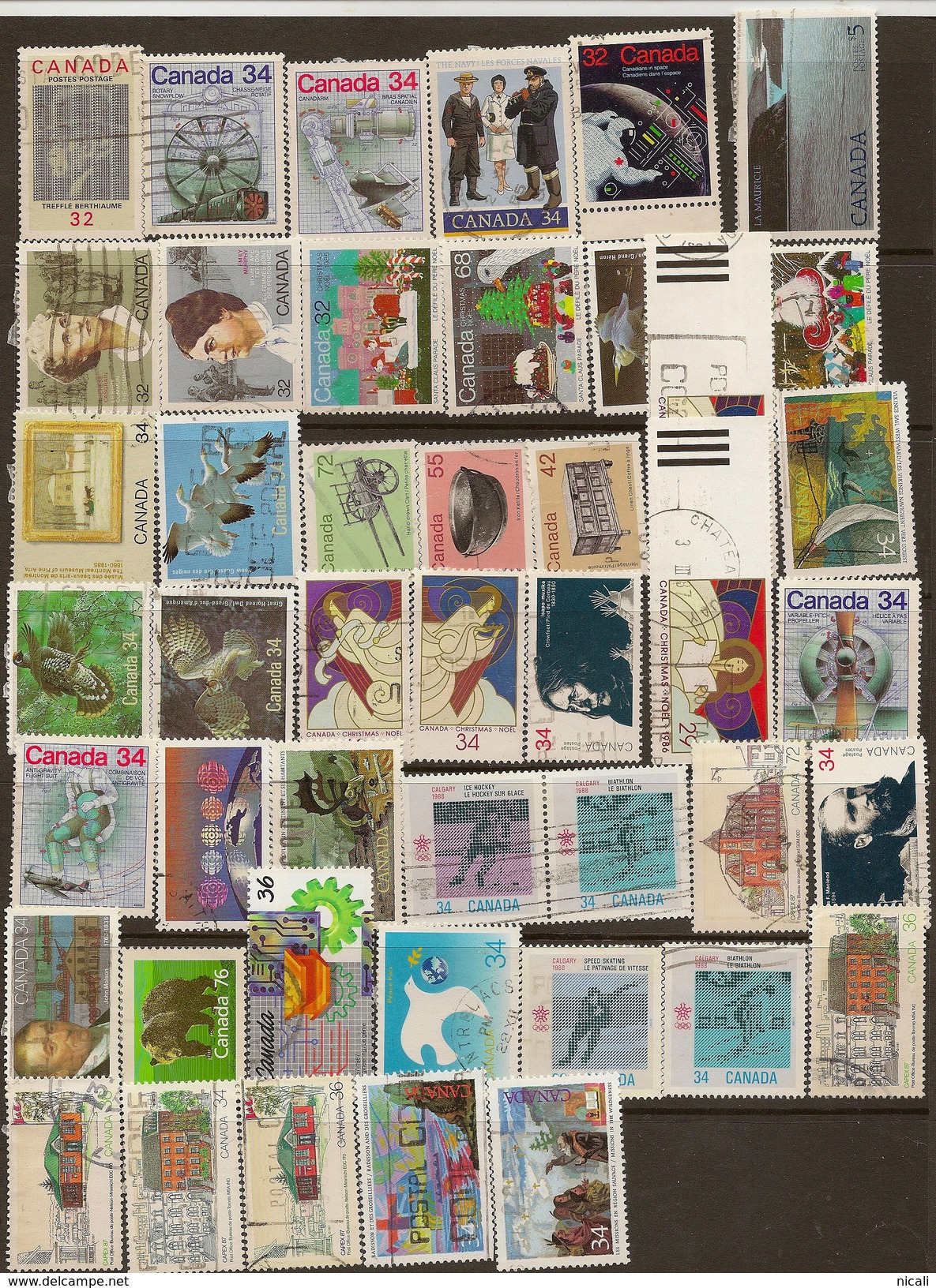 CANADA 1986-87 Collection 45 Stamps U DZ3 - Colecciones