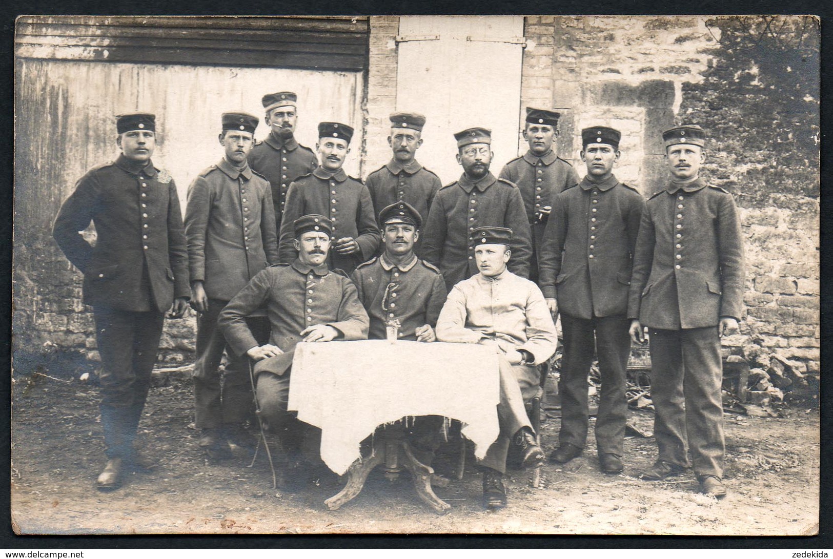 A3086 - Alte Foto Ansichtskarte - Offizier Soldat - 1. WK WW Frankreich März 1916 - War 1914-18