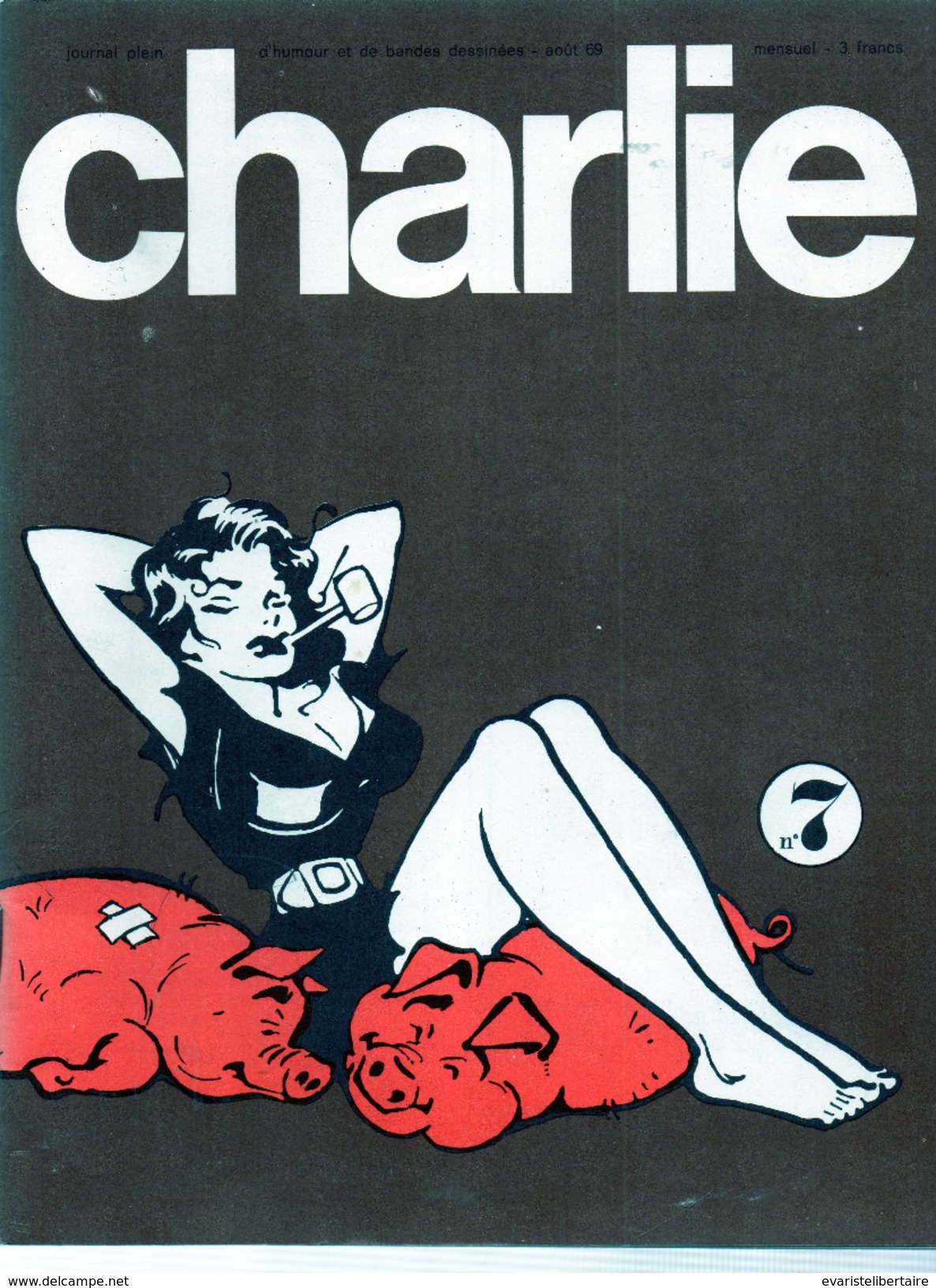 CHARLIE  Journal Plein D'humour Et De Bandes Dessinées, Mensuel, 64 Pages , N°7 - Humour