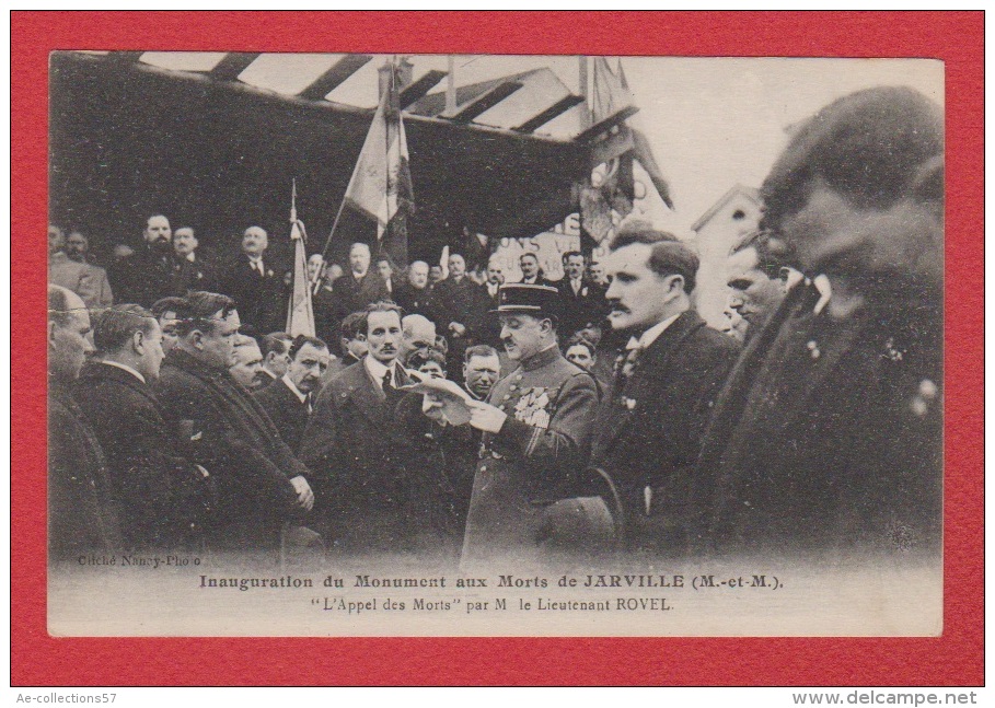 Jarville  --  Inauguration Du Monument Aux Morts - Otros & Sin Clasificación