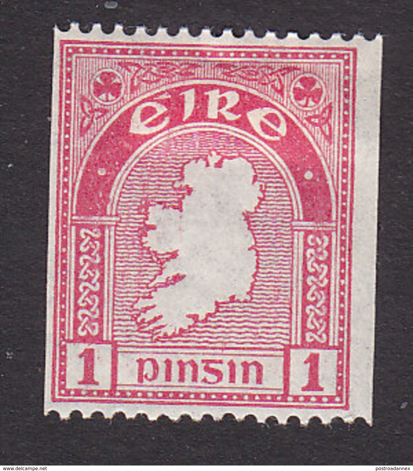 Ireland, Scott #87, Mint Hinged, Map, Issued 1933 - Unused Stamps