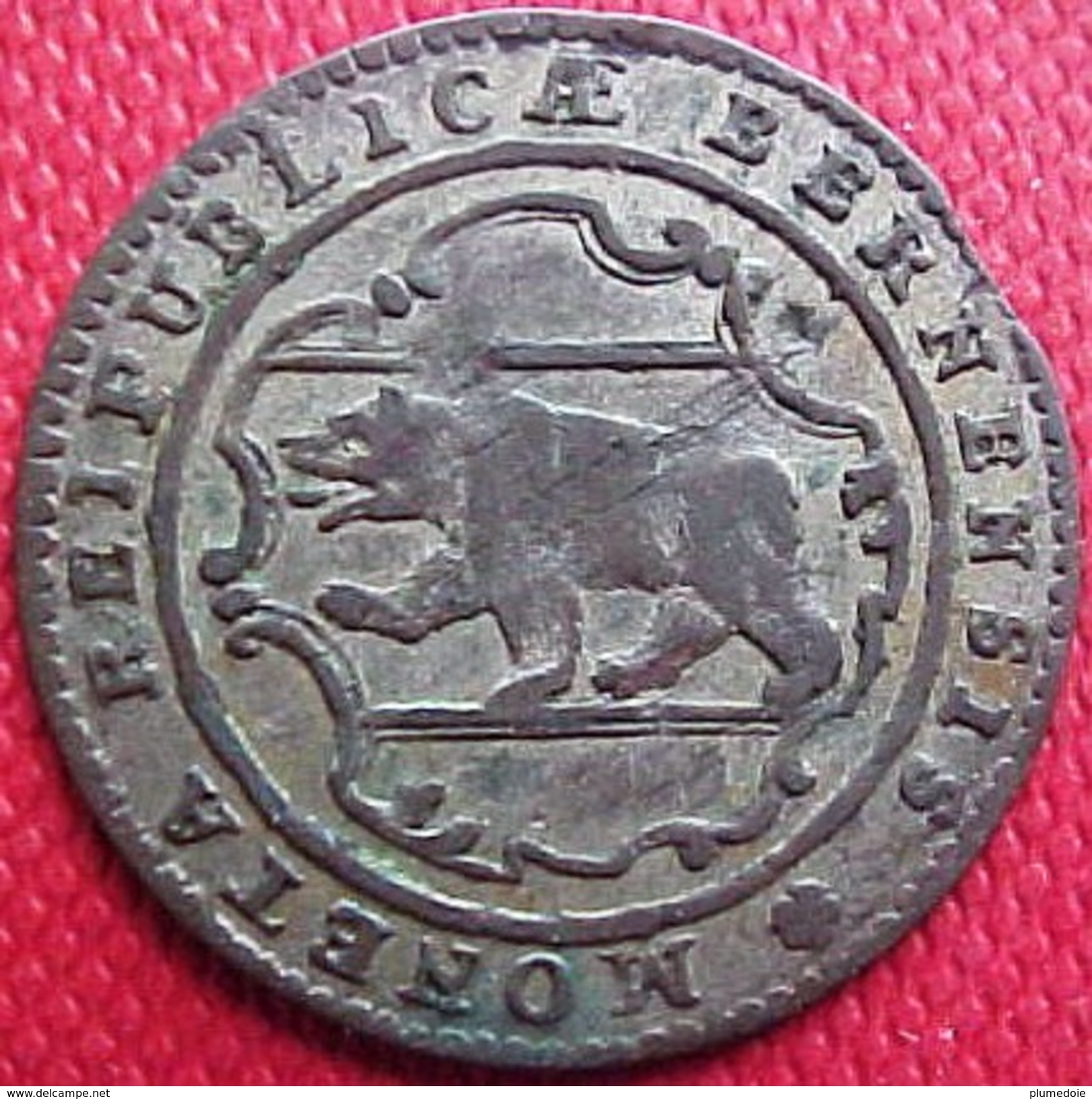 MONNAIE SUISSE CANTON DE BERN , 1/2 BATZEN 1785 , Ours , SWITZERLAND OLD COIN - Sonstige & Ohne Zuordnung