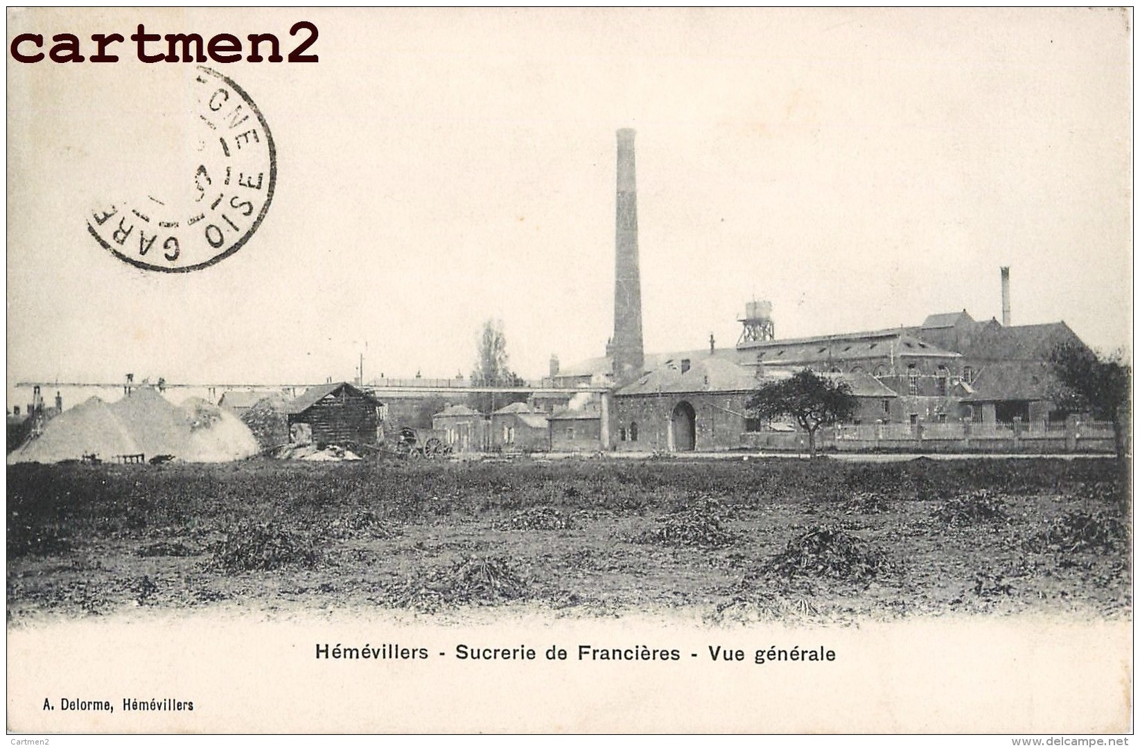 HEMEVILLERS SUCRERIE DE FRANCIERES USINE INDUSTRIE 60 OISE - Autres & Non Classés