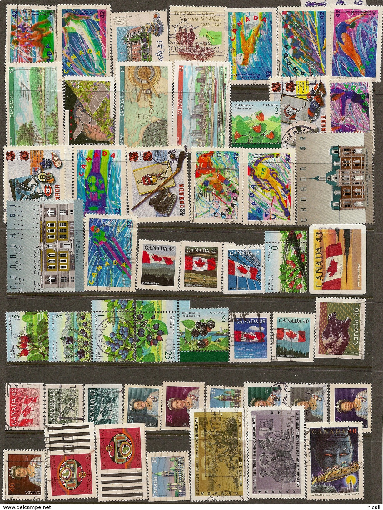 CANADA 1988-92 Collection 51 Stamps U EB2 - Collections
