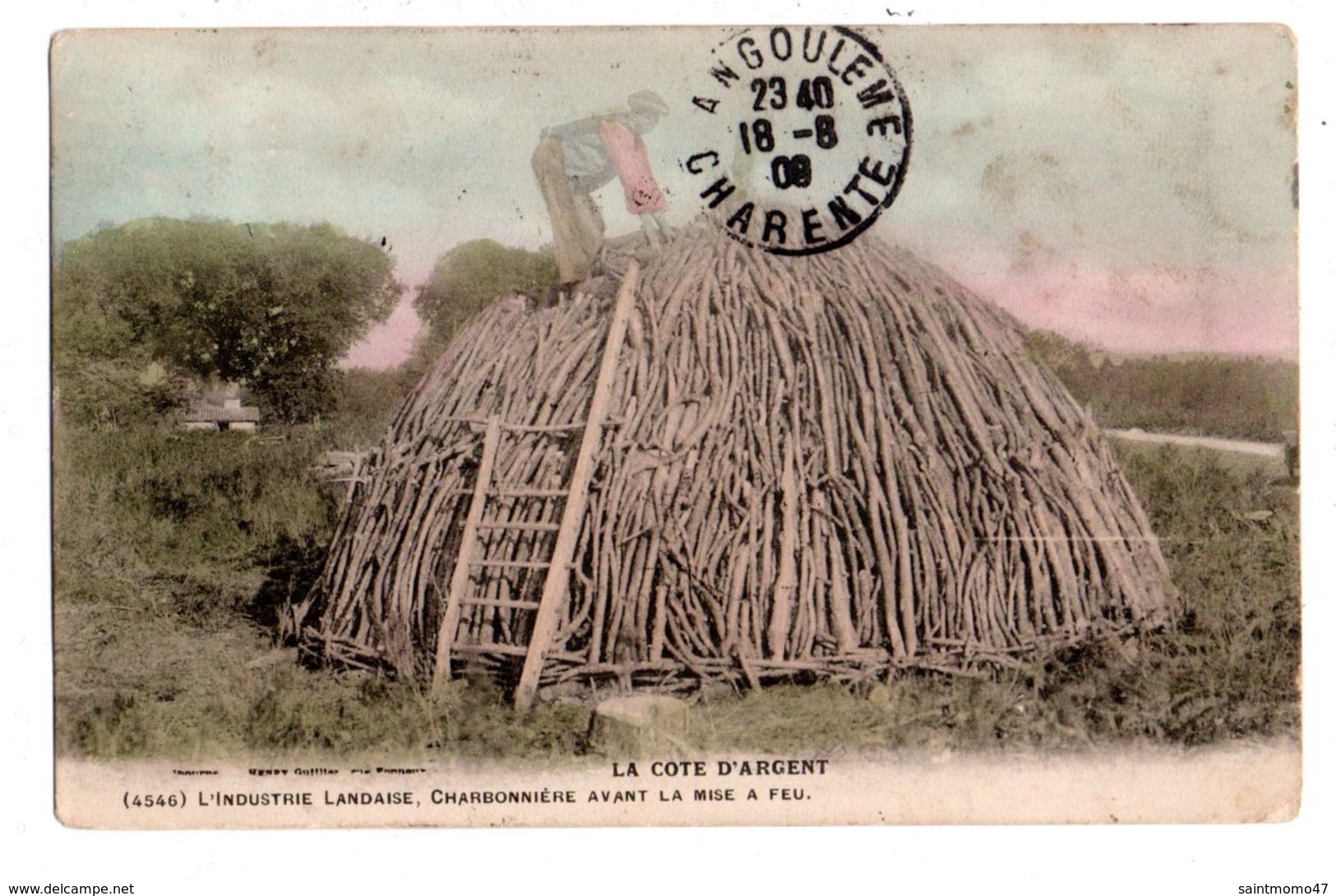 40 - L'Industrie Landaise, Charbonnière Avant La Mise à Feu . La Côte D'Argent - Réf. N°1533 - - Autres & Non Classés