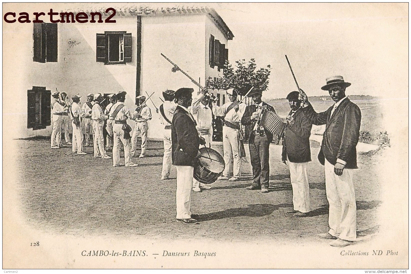 CAMBO-LES-BAINS DANSEURS BASQUES PAYS BASQUE FOLKLORE COSTUME 64 PYRENEES - Cambo-les-Bains