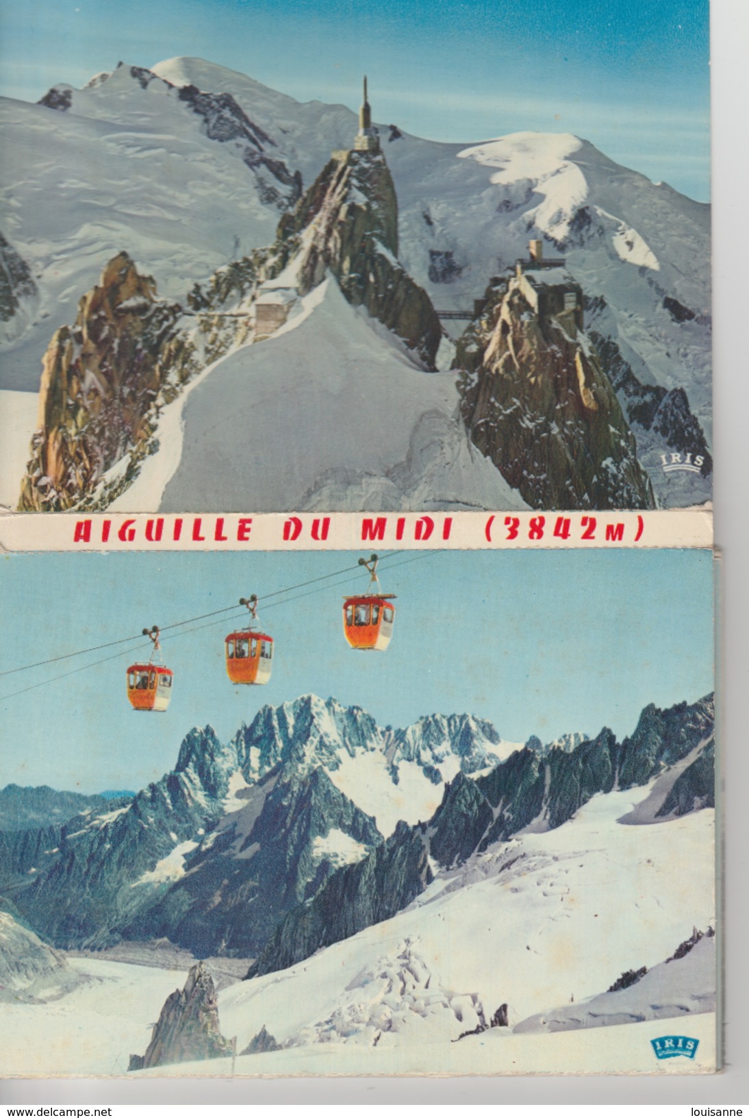 17 / 4 / 281  DÉPLIANT  AIGUILLES  DU  MIDI  ( 74 )  -  CPM  (grand   Modèle ) - 5 - 99 Postcards