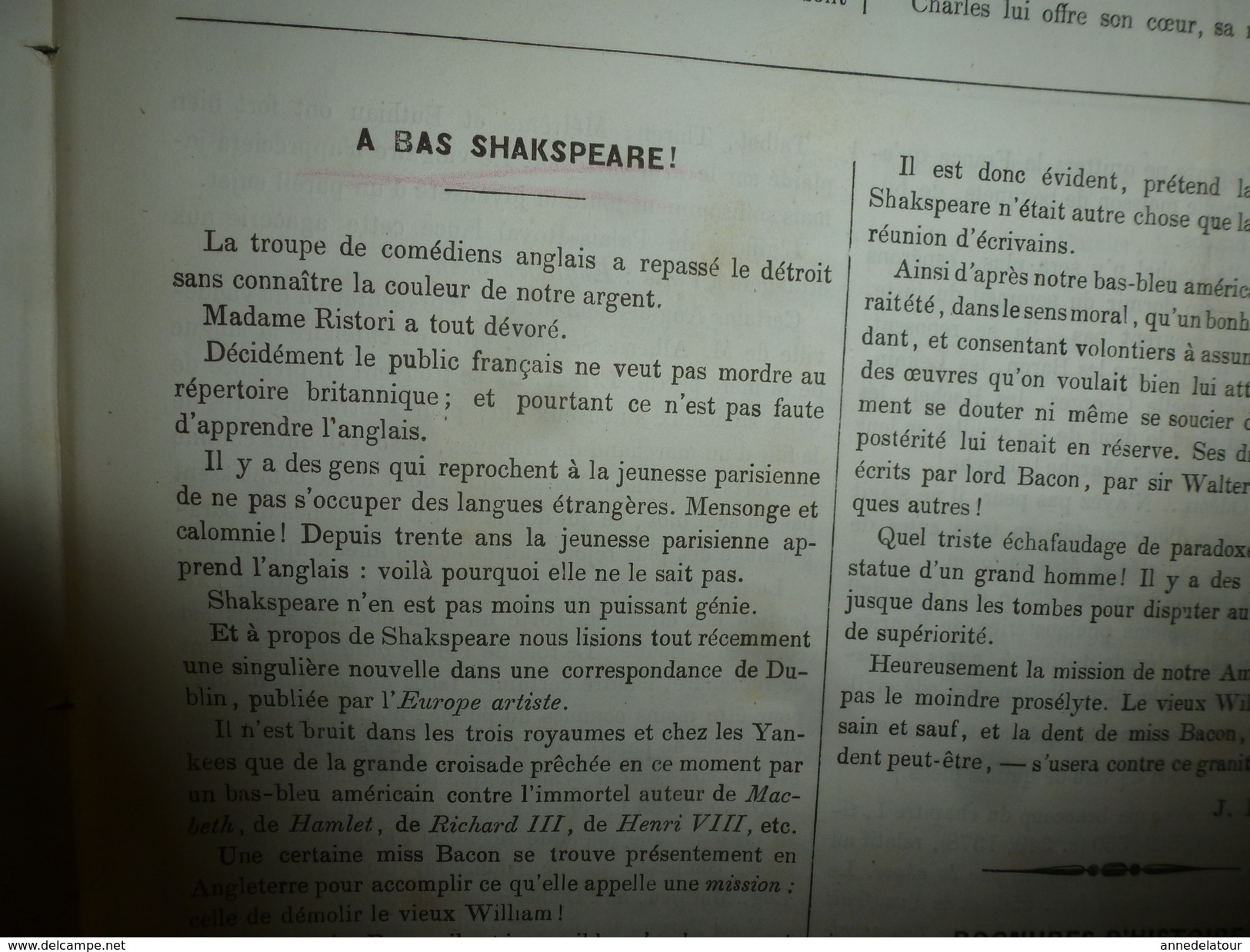 1855 Gravures  Du Journal Pour Rire:Espèces Disparues(théâtres Du Carré Marigny Et Réjouissances Publiques,par Bertall) - Non Classés