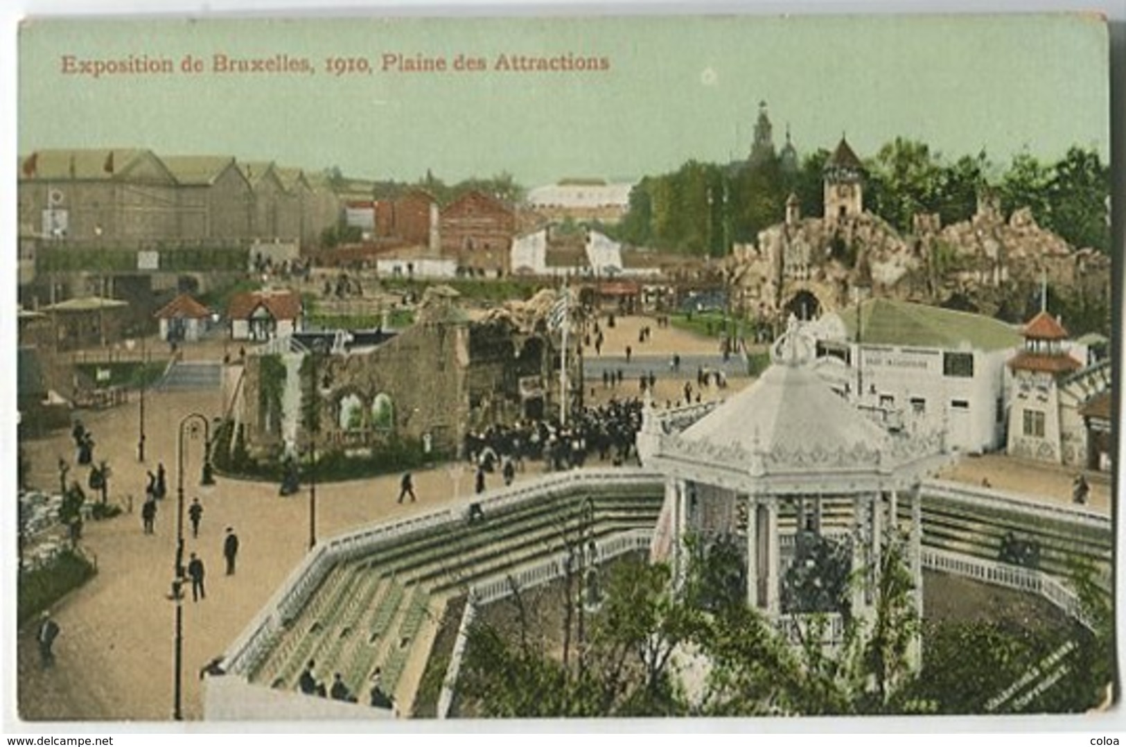 Exposition De Bruxelles 1910 Plaine Des Attractions - Exhibitions