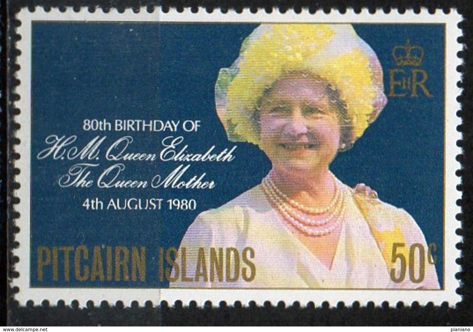 PIA - PITCAIRN  - 1980 : 80° Compleanno Della Regina Madre Elisabetta - (Yv 189) - Pitcairn
