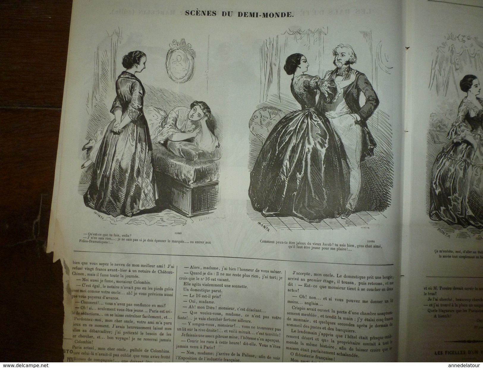 1855 Gravures  Du Journal Pour Rire: Les Bals D'été Du Jardin D'hiver ,par Marcelin; Le Demi-monde;Tondeurs Et Tondus - Non Classés