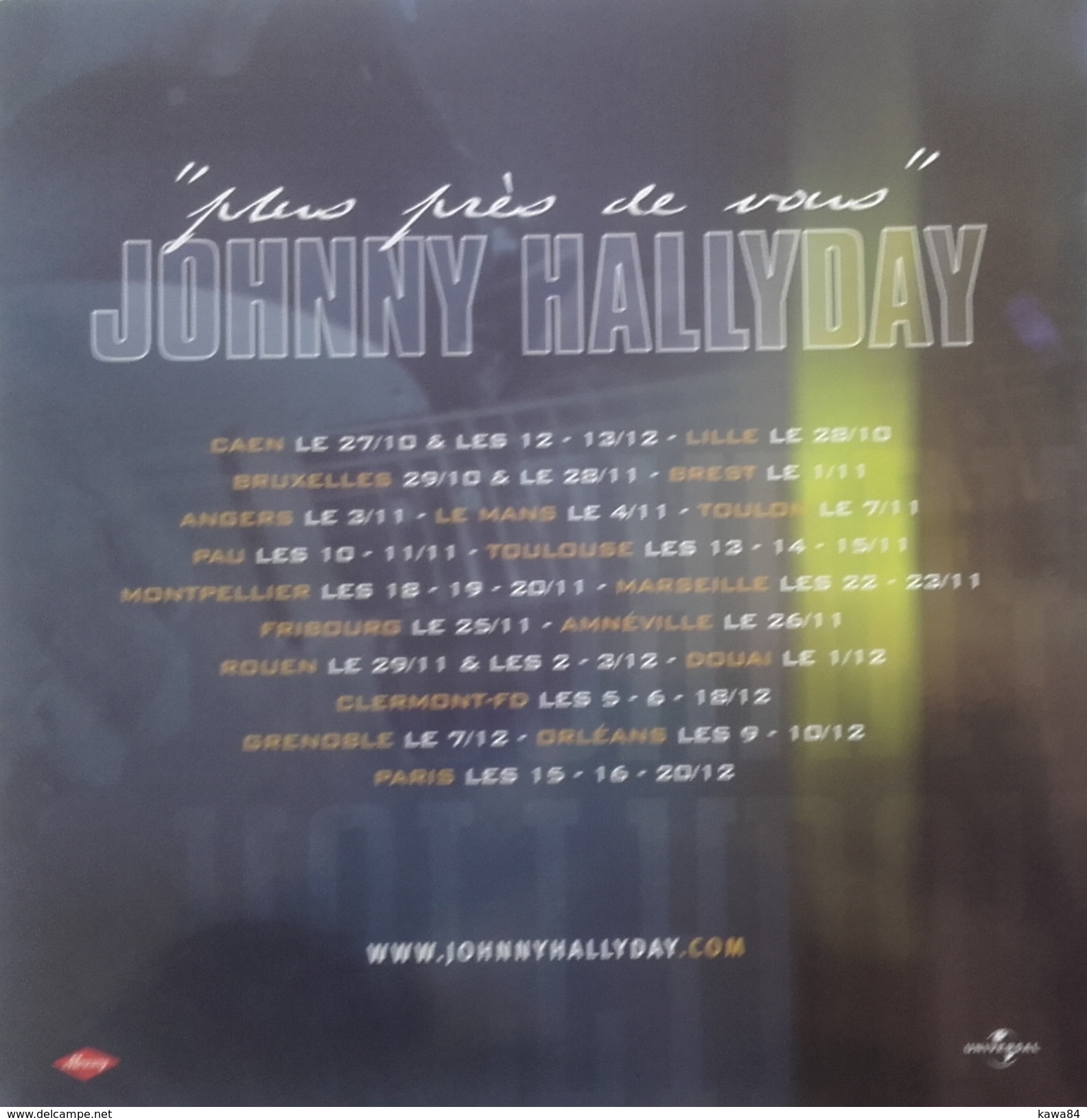 CDS  Johnny Hallyday / Marc Lavoine  "  Je N'ai Jamais Pleuré  "  Promo - Verzameluitgaven