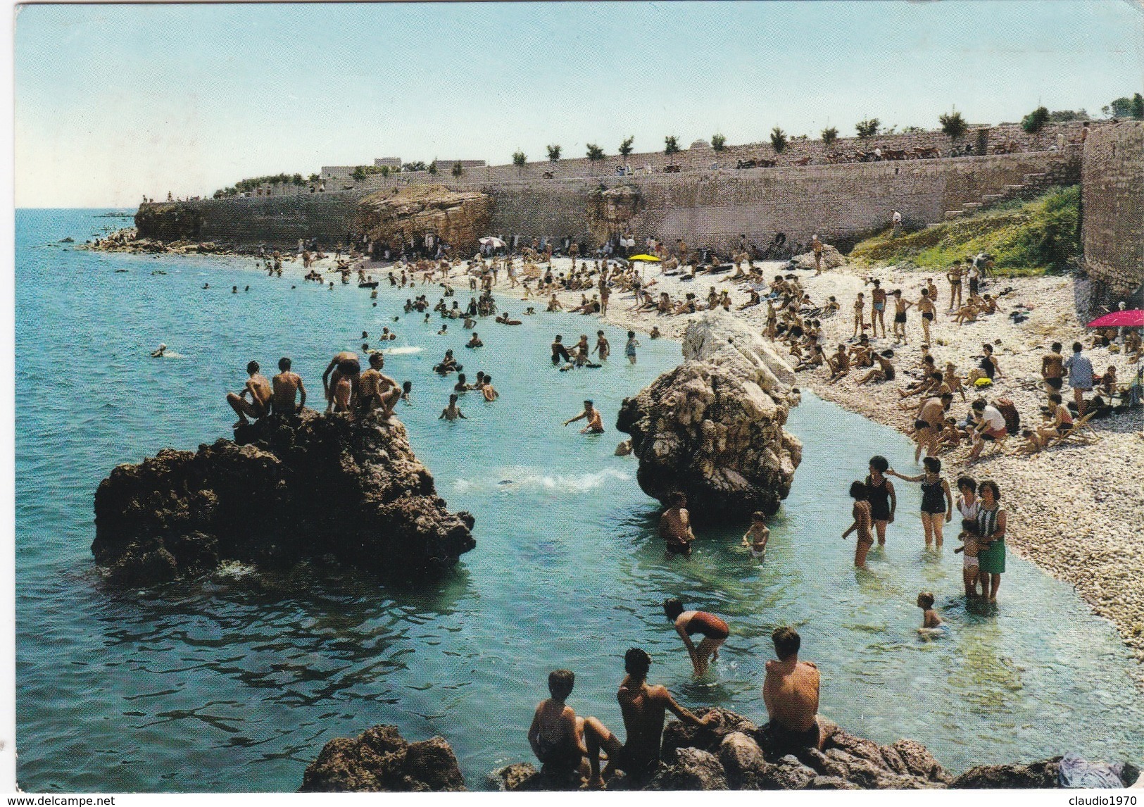 Cartolina - Postcard  - Spiaggia Salsello - Puglia - Bisceglie