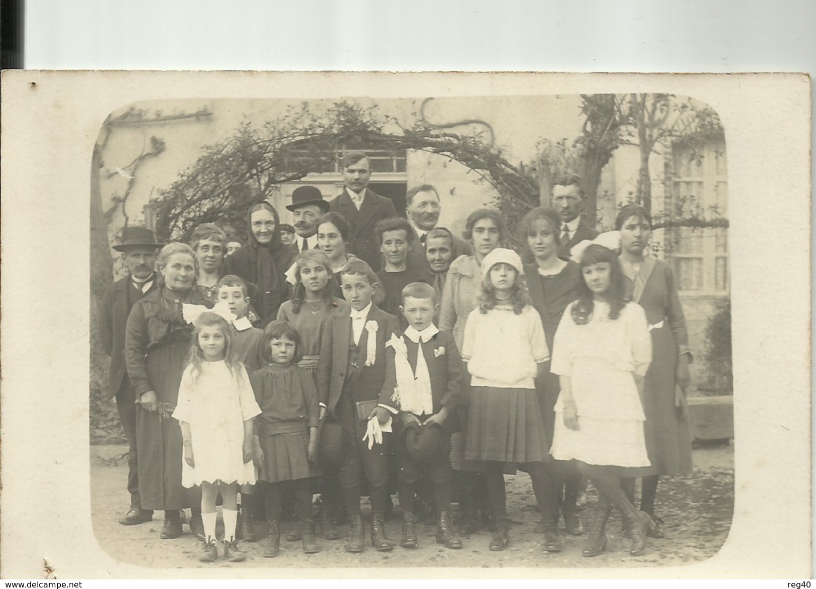 D65 - CARTE PHOTO  - NOULHAN - Souvenir De 1ère Communion  LE 28 MARS 1921 - Maubourguet