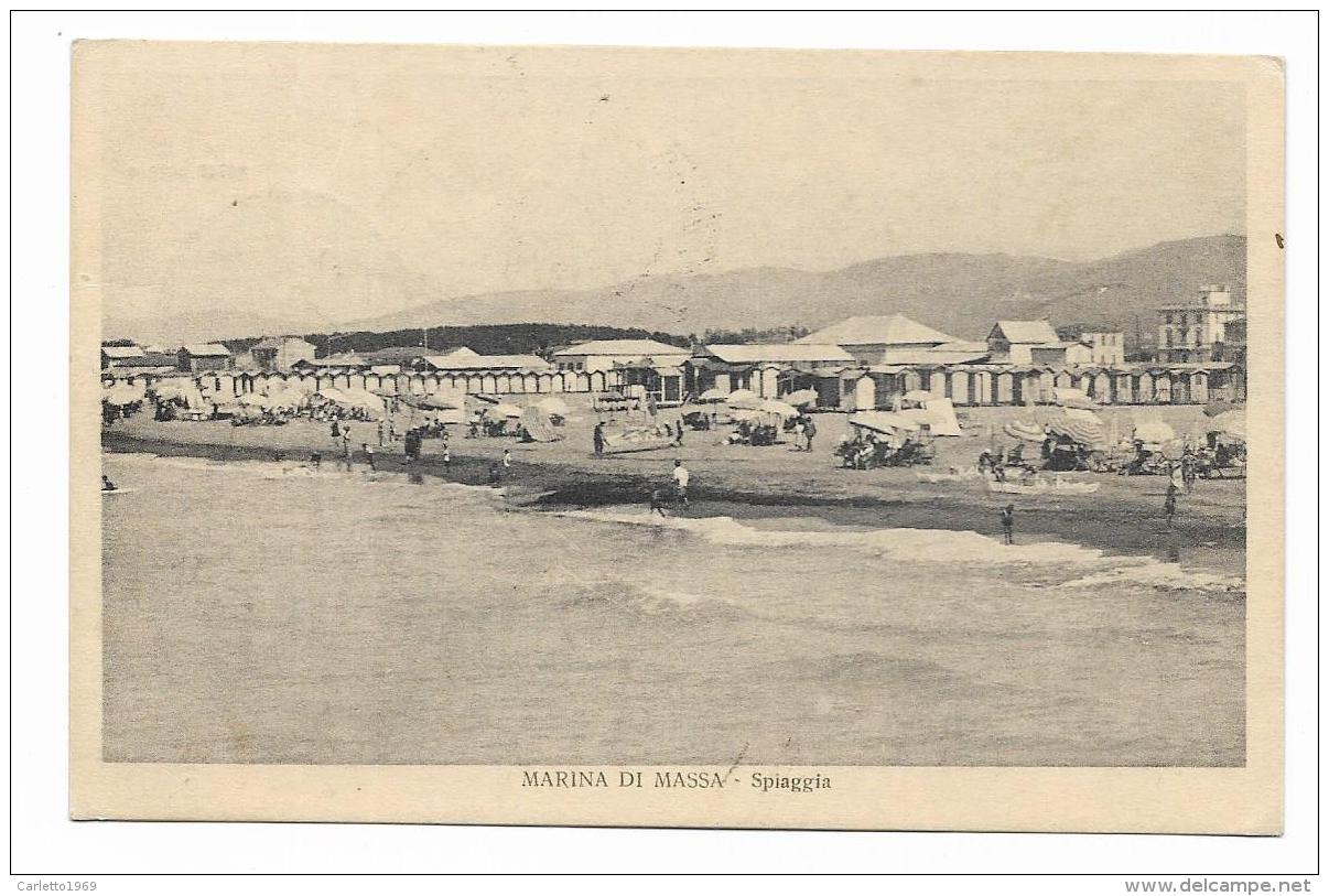 MARINA DI MASSA - SPIAGGIA VIAGGIATA 1933 FP - Massa