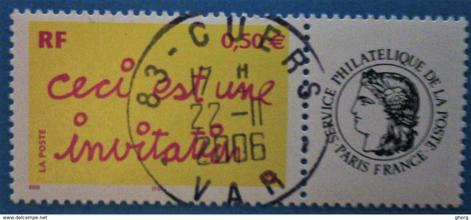 France 2004  : Timbre De Message "Ceci Est Une Invitation" N° 3636A Oblitéré - Other & Unclassified