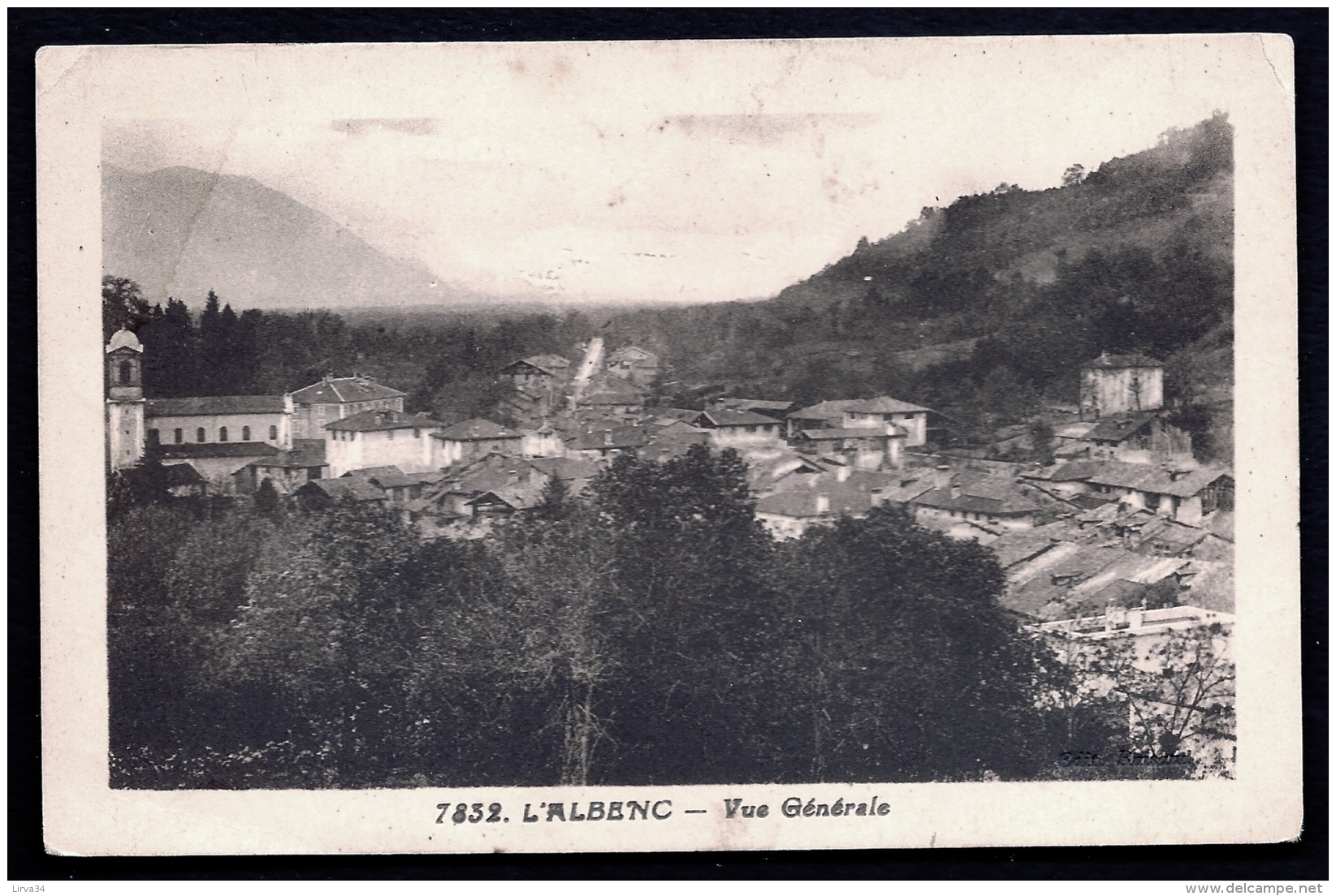 CPA ANCIENNE- FRANCE- L'ALBENC (38)- VUE GENERALE EN ÉTÉ- GROS PLAN - L'Albenc