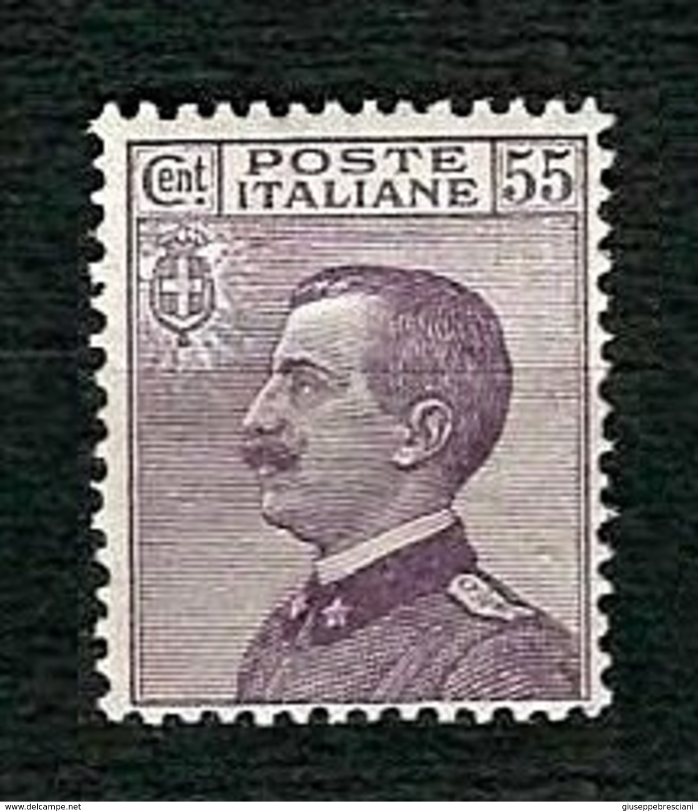 ITALIA 1920 - Effigie Di Vittorio Emanuele III - 55 C. Violetto - MH - Sa 110 - Nuovi