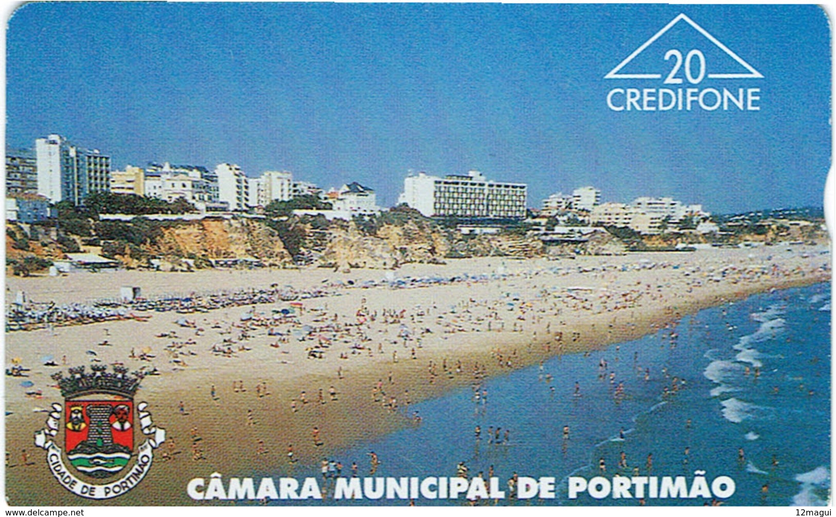 PHONECARDS-- PORTUGAL-- PORTUGAL TELECOM  OPTICAL 20 U---C. M. PORTIMÃO--- PRAIA DA ROCHA--BATCH  602L - Portugal