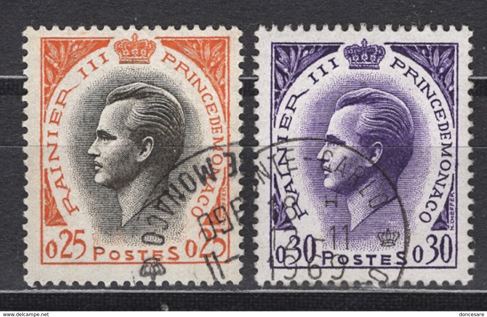 MONACO 1960 -  Y.T.  N° 544 ET 545 - OBLITERES  /FF563 - Usados